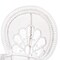 Bali & Pari Ediva Modern Bohemian White Natural Rattan Peacock Accent Chair 238-13392-ZORO - alternate 4